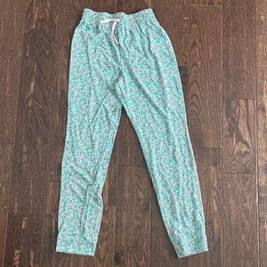 Vineyard Vines Kids Floral Leggings - Green and Pink